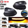 For VW Passat CC B7 Beetle Scirocco Jetta MK6 Euro LED Side Wing Dynamic Turn Signal Light Rearview Mirror Indicator