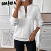 Women's Fashion Casual Solid Color Print Long Sleeve Hooded & Sweatshirts