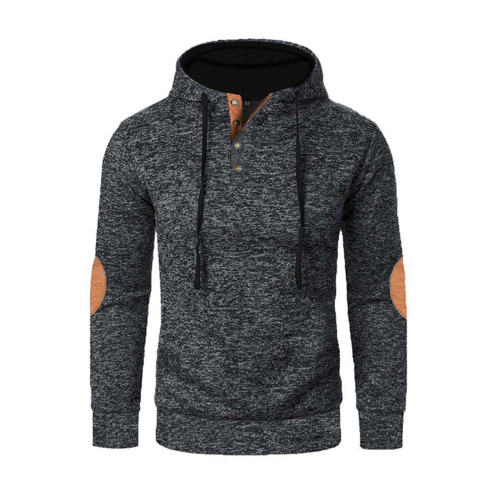 Herren Fleece-Kapuzenpullover mit Reißverschluss Lässig Leicht Langärmlig Sport Kapuzenjacken Winter Warme Mäntel mit Klapptaschen