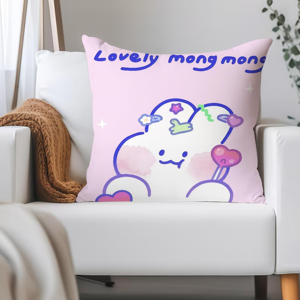 Cartoon Niedlich M-mongmong Kissenbezug Anwendbarer Raum Für Gästezimmer Innenräume Autos Büro Hausdekoration