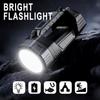 Solar LED Flashlight, Rechargeable Battery, Digital Battery Level Display, Suitable for Camping,emergency Situations,home,hiking,reading