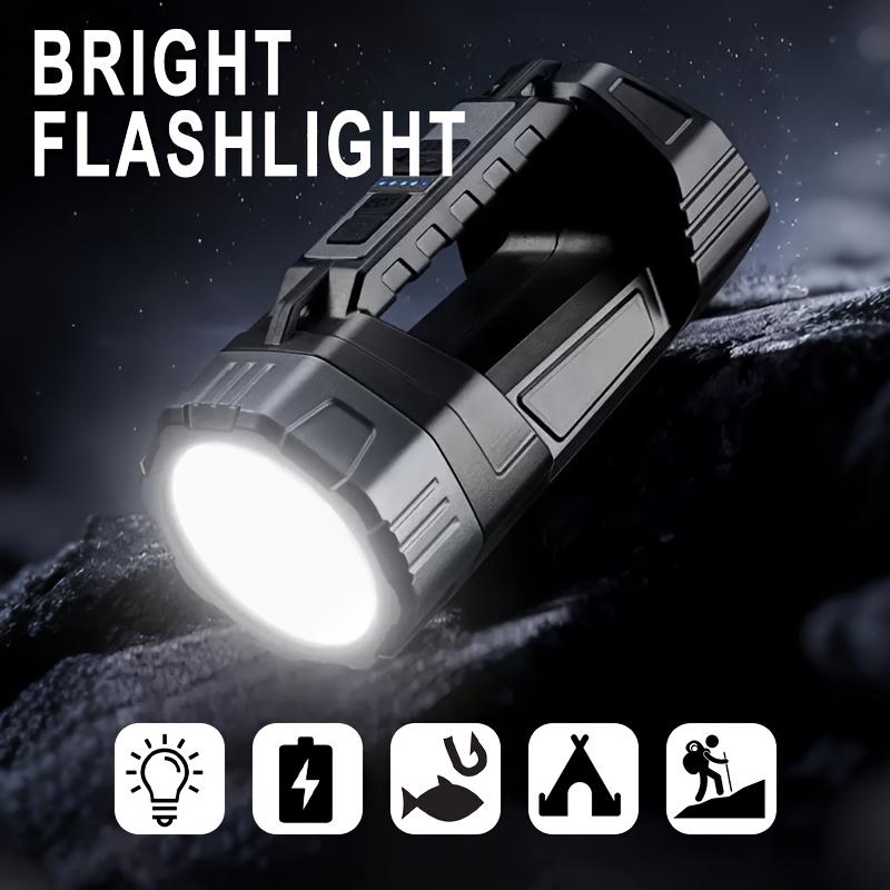 Solar LED Flashlight, Rechargeable Battery, Digital Battery Level Display, Suitable for Camping,emergency Situations,home,hiking,reading