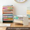 Desktop Organizer Box Marker Stationery Tiered Slanted Insert Storage Rack Large Capacity Plastic Display Box for Students