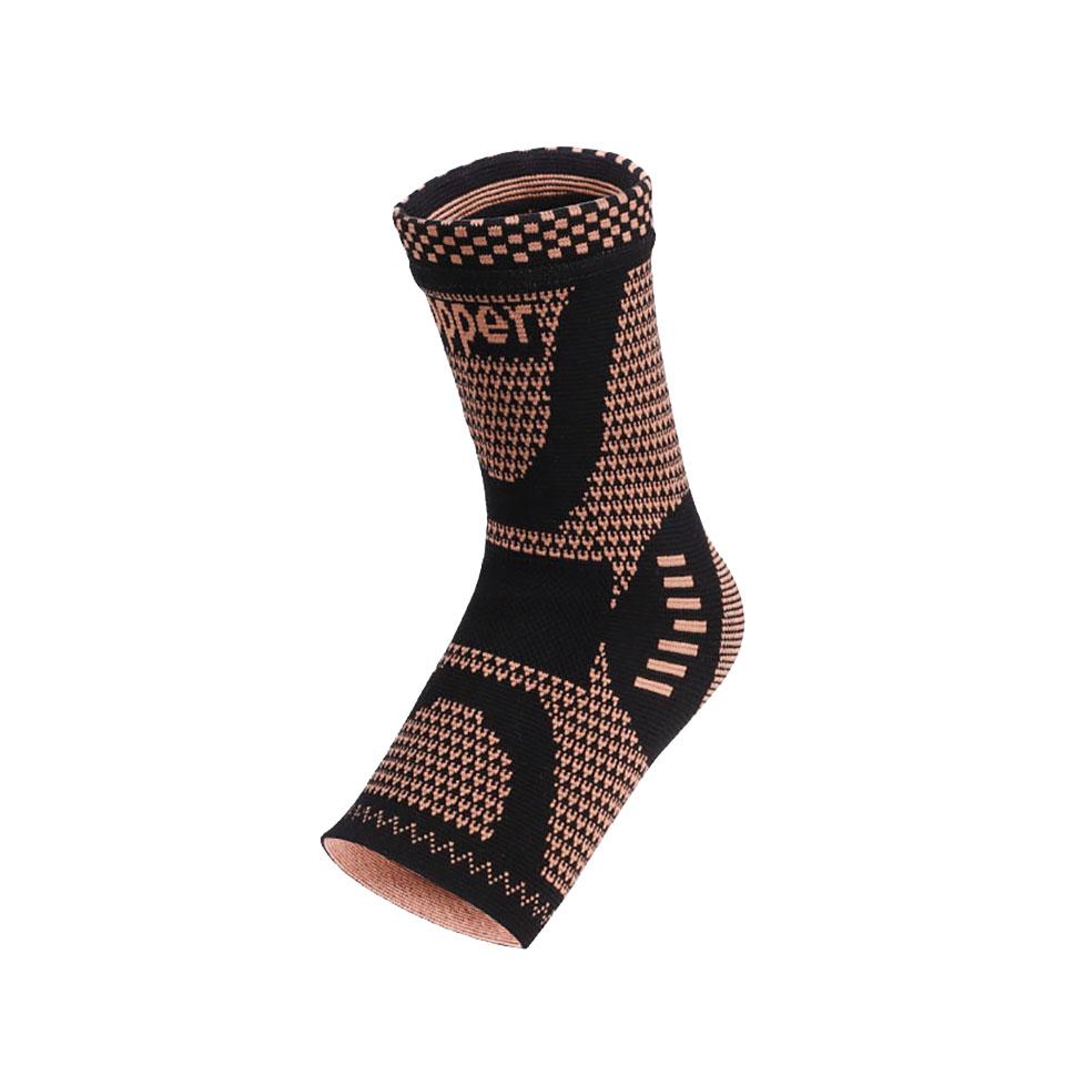 1Pcs Copper Fiber Ankle Guard Sweat Absorbing Breathable Nylon Knitted Copper Ions Warm Pressurized Support Men Women