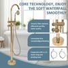 Freestanding Bathtub Faucet Tub Filler Faucets Chrome Floor Mounted Brass Bathroom Faucets with Handheld Shower