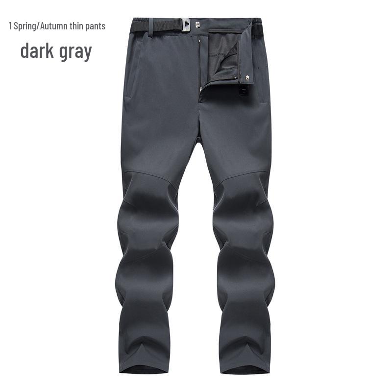 Men's and Women's Windproof Softshell Fleece Pants for Skiing, Mountaineering, and Outdoor Sports - Slim Fit, Plus Size, Autumn/Winter.