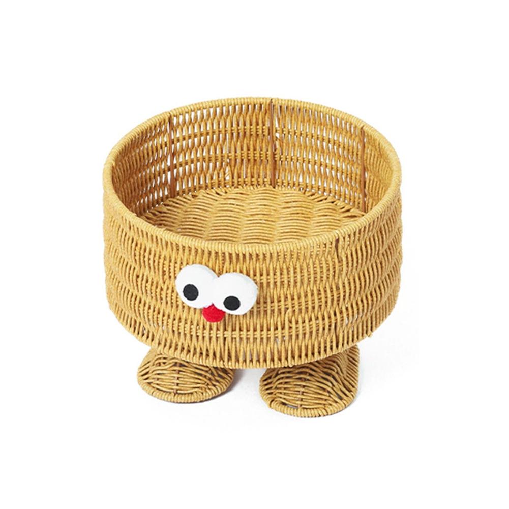 Woven Little Figure Desktop Storage Fruit Plate Snack Plate Storage Rack Home Storage Organizer Decoration 01 1780₽
