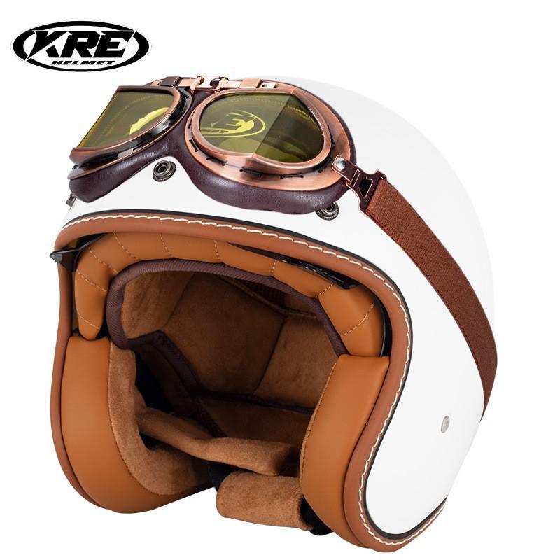 "KT67 Retro Summer Motorcycle Helmet for Men and Women"