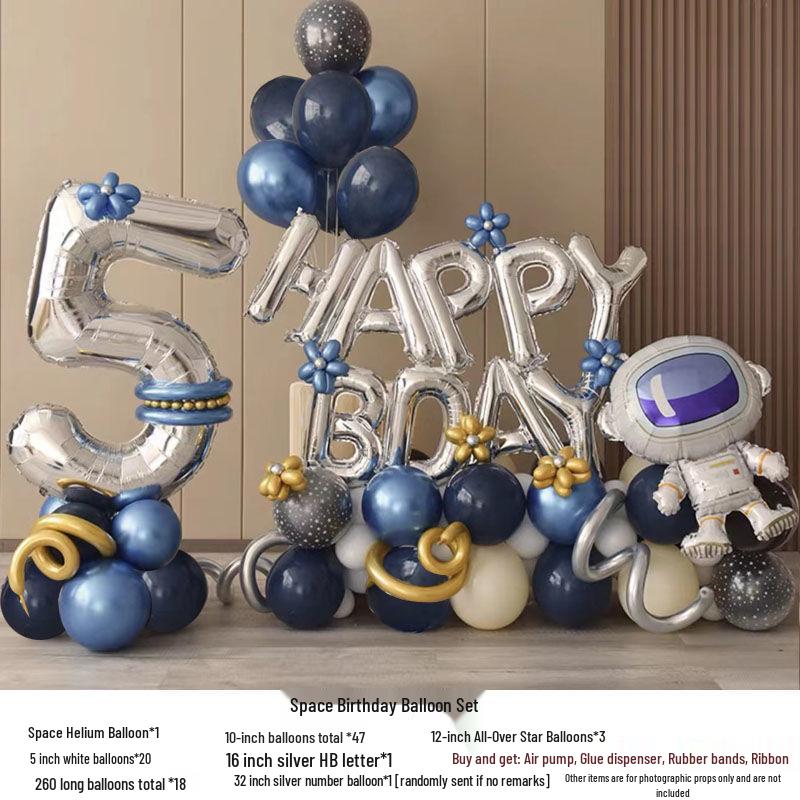 Narozeninová balónová stěna pro princeznu v korejském stylu pro chlapeckou a dívčí párty