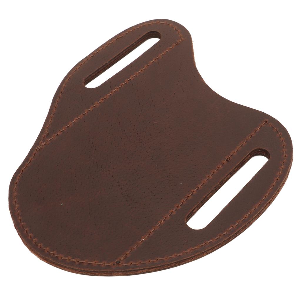 Belt Leather Knife Sheaths Cowhide Portable Stylish Safety Protection Pocket Knife Carrier for Outdoor Hiking Brown