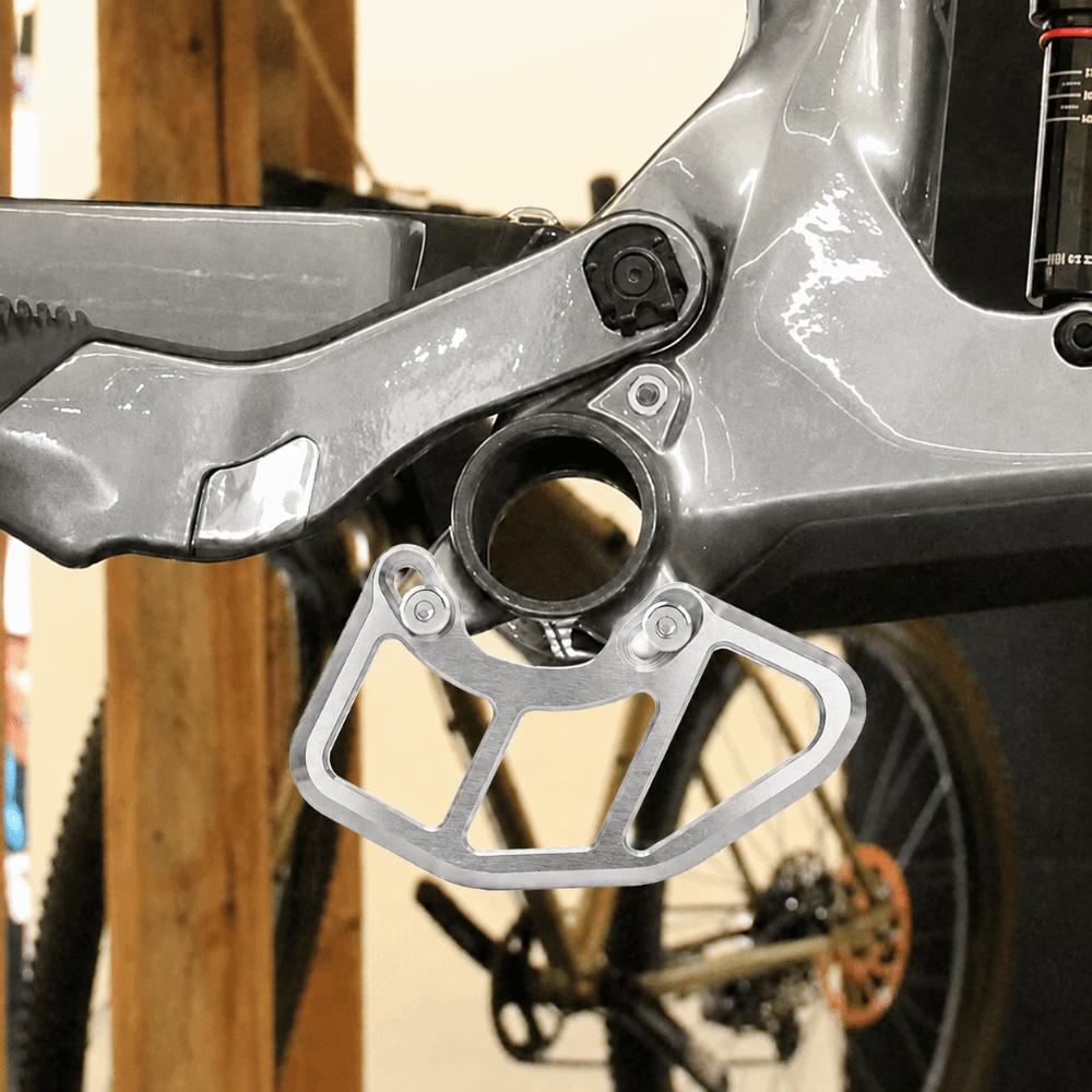 for ISCG05 ISCG03 Bicycle Chain Guide Aluminum Alloy Chainring Guard Durable Bike Bash Guard  Bike серебряный