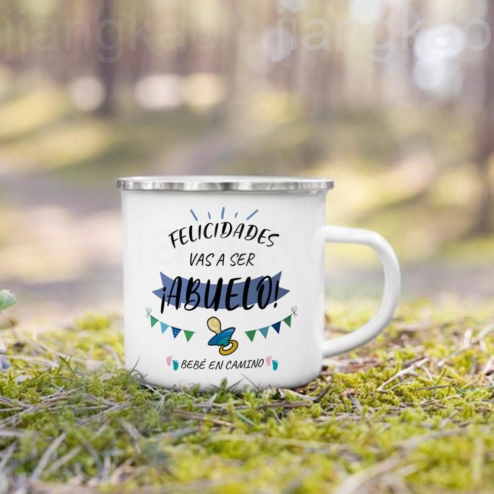 Ihr werdet Großeltern Tante Papa Baby Unterwegs Aufdruck Tasse Schwangerschaftsankündigung Kaffeetasse Baby Enthüllungs Tassen für die Familie