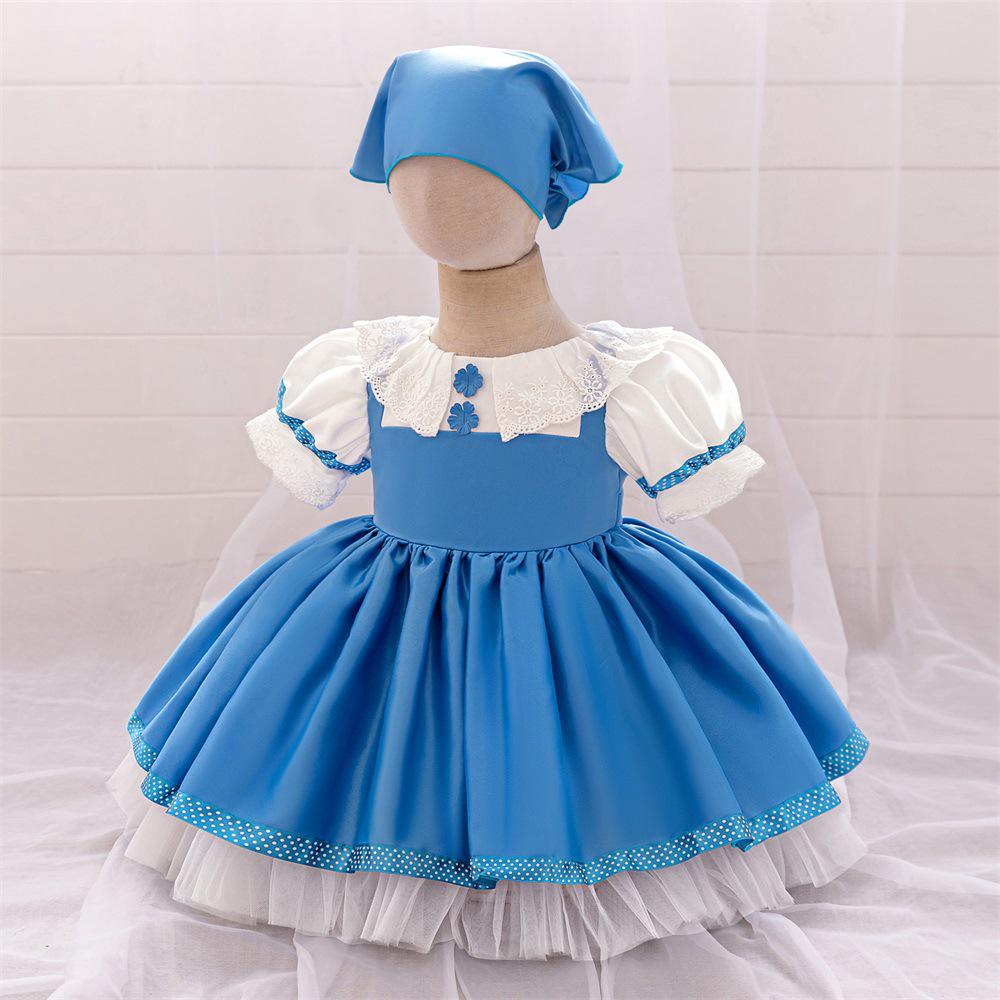 Masha and The Bear Girls Princess Cosplay Dress 80cm/9-12M синий