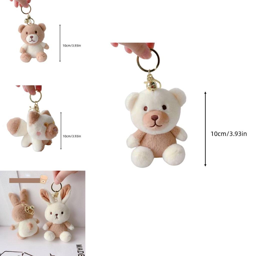 Cute Bunny Plush Doll With Pp Cotton Filling For Keyring And Collector