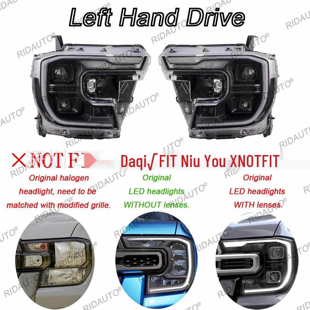 Ford RANGER 2023+ LED Headlight Assembly with DRL Lens