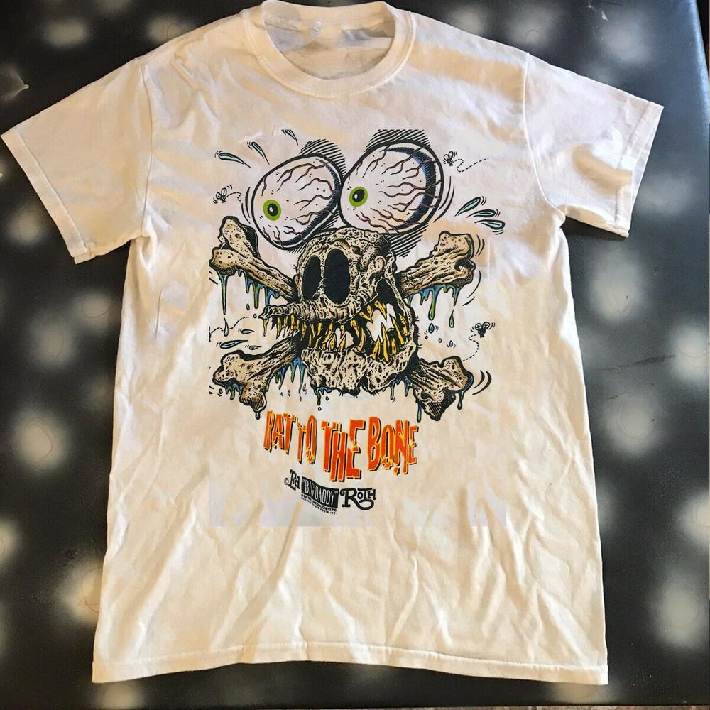 Ed Roth Rat Fink White Short Sleeve Size S-4XL Shirt Unisex T-Shirt S