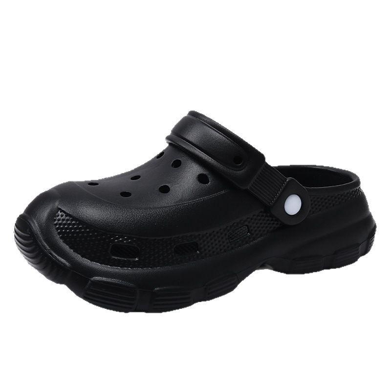 Hole shoes men eva summer wear thick-soled home indoor non-slip summer wear-resistant bag head cool slippers women