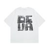 Sommer-Neues Amerikanisches Streetwear-Marken Schweres Reines Baumwoll-T-Shirt mit Buchstabenaufdruck Kurzärmelig Locker Halbarm