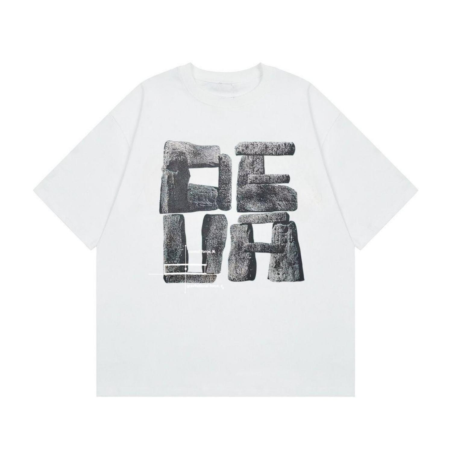 

Summer s New American Streetwear Brand s Heavyweight Pure Cotton T-shirt with Letter-printed Short-sleeved Loose Half-sleeve XXXXXL чорний