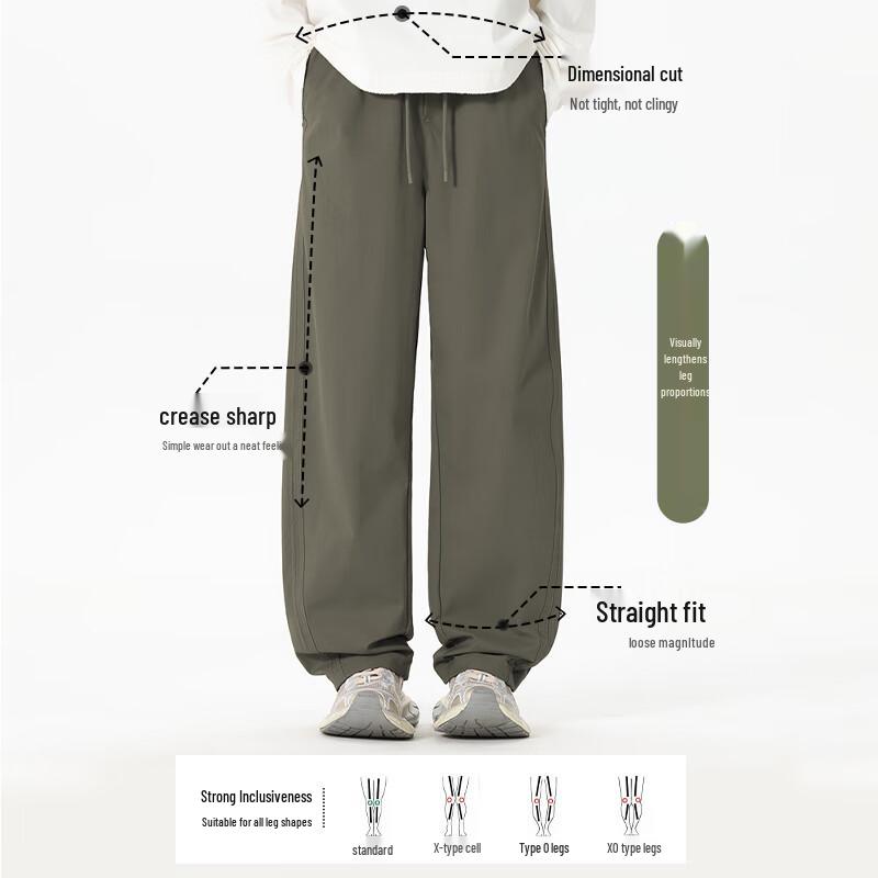 VANCL Men's Spring/Autumn Loose Straight-Leg Casual Pants