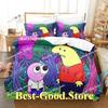 Smiling Friends Bedding Set Single Twin Printed Bed Set With Pillowcase Bed Duvet Cover Single Double Queen Super King Size