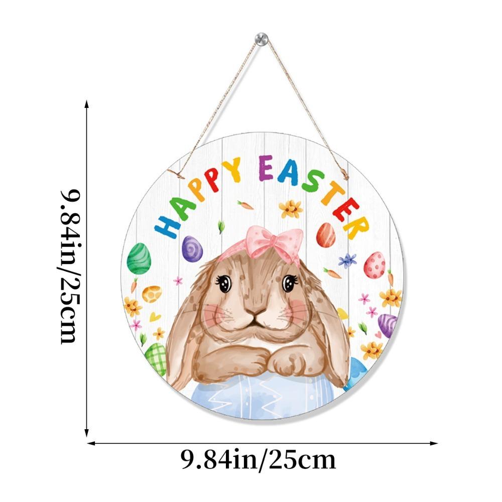 Pendant Welcome Door Sign Decorations Door Plaque Decoration Practical Hanging Easter Bunny Egg