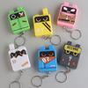 Cartoon Würfel Klicker Schlüsselanhänger Spielzeug Stressabbau Dekompressionsknopf Fidget Schlüsselring Hängende Dekoration Tasche Anhänger Geldbörse
