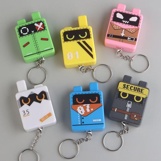 Cartoon Würfel Klicker Schlüsselanhänger Spielzeug Stressabbau Dekompressionsknopf Fidget Schlüsselring Hängende Dekoration Tasche Anhänger Geldbörse