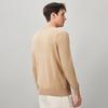 Komom Boka Men's 100% Cashmere Saddle Shoulder Round Neck Sweater