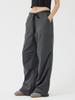 Beidipi Tuck Non-Obi Low-Rise Pants, Charcoal