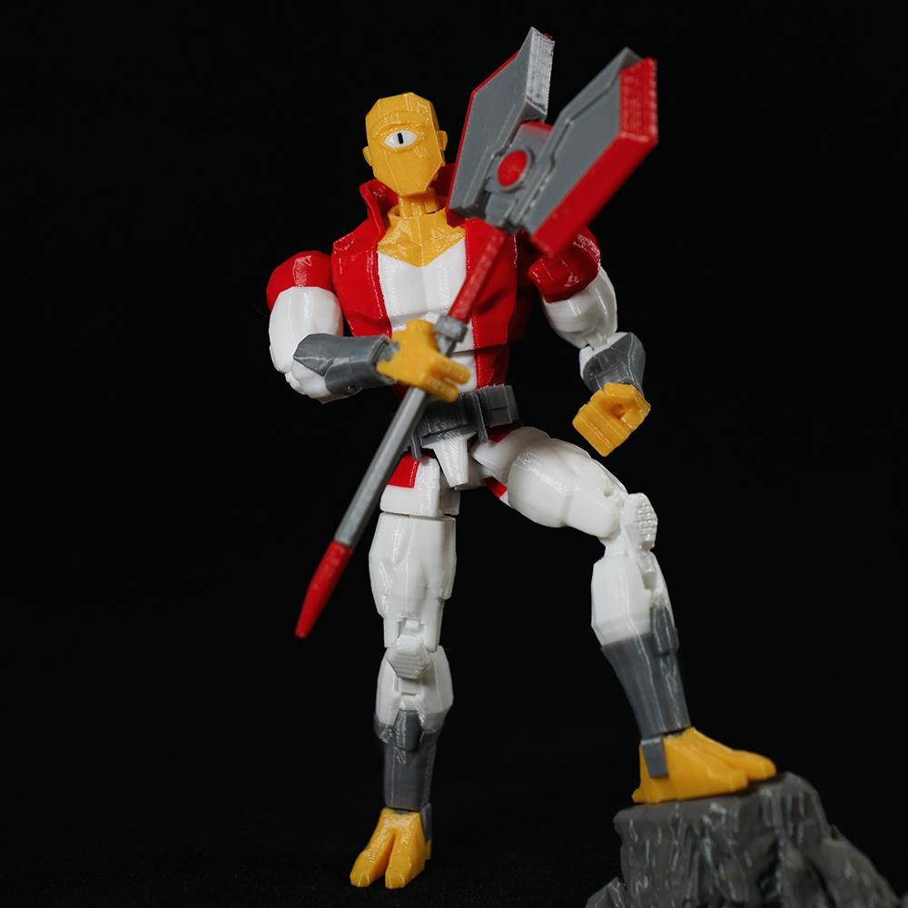 3D-gedruckte Superhelden Unbesiegbar 2.0 Anime Mehrgelenkige Shapeshift-Spielzeuge Actionfiguren Mannequin-Modell Ornamente Geschenke
