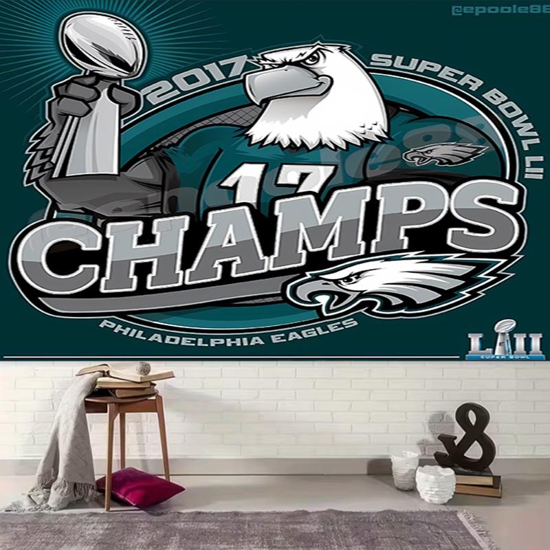 1pc Philadelphia Eagles LOGO Tapestry, Living Room, Bedroom, Office, Party Decor, Ideal Festive Gift