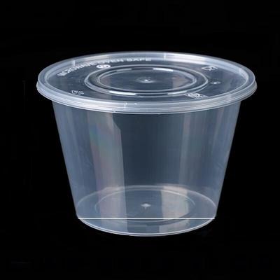 Yuan Zheng He 500ml Disposable Transparent Round Food Containers