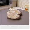 One-year-old baby snow boots winter baby cotton shoes soft-soled toddler shoes 3-6-12 month infant velvet warm shoes
