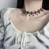 Retro medieval style diamond-encrusted crystal fringed necklace Gothic style sweet and cool light luxury sense niche collarbone chain new model