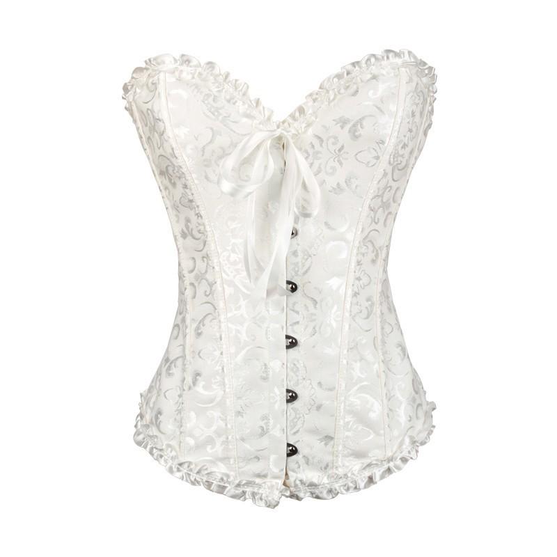 European Size 819 Black Court Corset: Abdomen Control Body Shaper