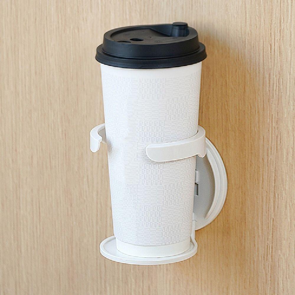 Detachable Wall Mount Cup Holder Waterproof Self-Adhesive Drink Holder  Household