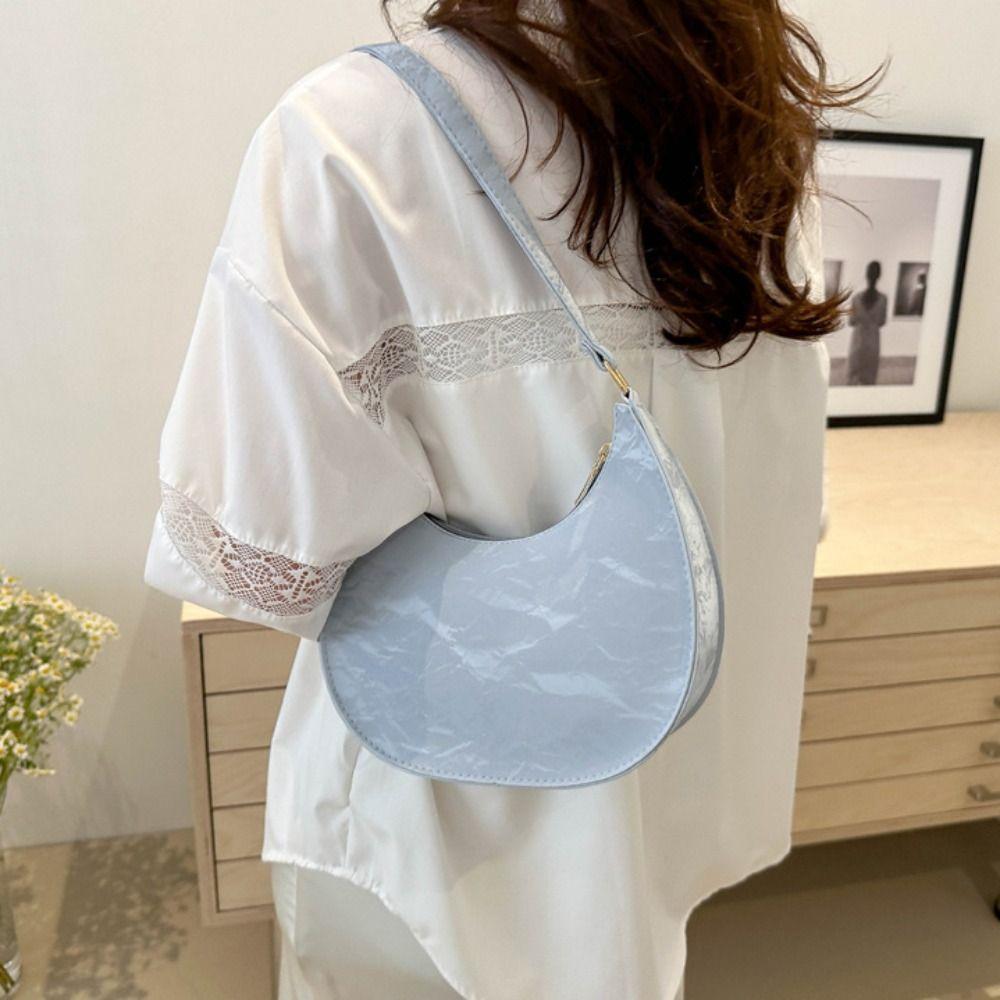 Koreanischen Stil PU Leder Schulter Tasche Hobo Frauen Handtasche Mode Kleine Unterarm Tasche Outdoor