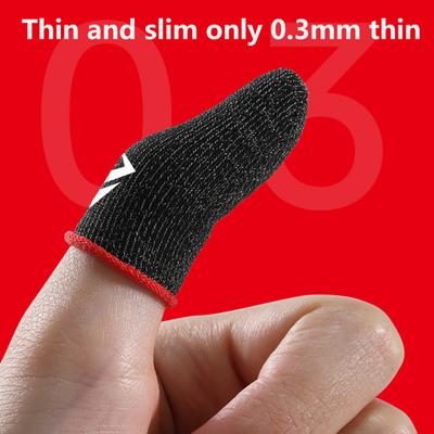 1 Pair S02 Sensitive Breathable Sweat-proof Finger Cover Video Games Touch Screen Fingertip