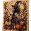 Halloween Pearl Art DIY Kit, Ghost Pumpkin Diamond Painting Craft Set, Sparkling Bead Embroidery Wall Decor for Halloween Home Decoration