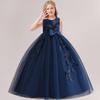 Formelle Sommerabendparty Prinzessinnenkleider für Mädchen, Schleife, Brautjungfernkleid, Festzug, Spitze, Mädchenkleid, Hochzeitskostüm