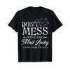 Post Office Worker T Shirt Dont Mess With The Mail Lady Vintage Washed Homme Casual Stylish Soft Versatile Unisex Slightly