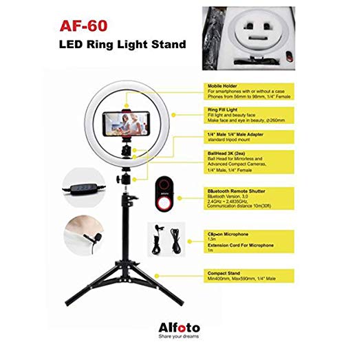 YouTuber Video Shooting Equipment Set Alfoto AF-60M Supports YouTube, Live Broadcasting, and Video Streaming!