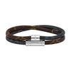Keep It Double Leather Bracelet M6555E