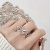 Xiaomi Original 925 Sterling Silver Stone Bow Rings For Women Counple Wedding Engagement Silver Women's Vintage Ring Fine Jewelry