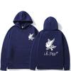 City Letter Print Hoodie Warm Wool Daily Pullover Fashion Casual Loose