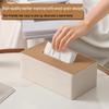 Zhi Shi Light Luxury Leather Tissue Box