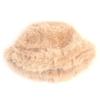 Universal Chemistry Wide Fur Beige Bucket Hat Fur Hat