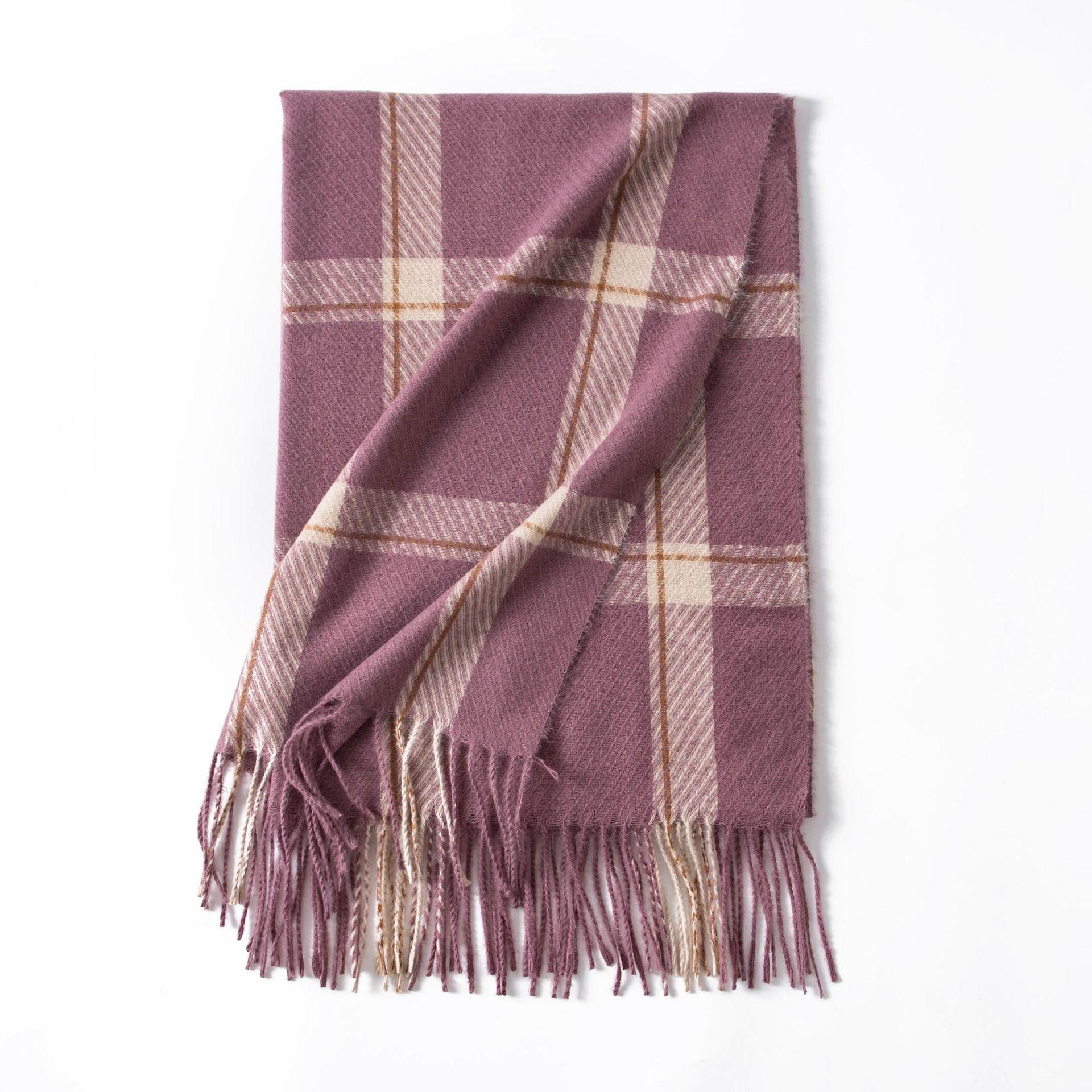 

Winter British Style Imitation Cashmere Scarf for Men and Women Versatile Thickened and Warm Shawl 70*180cm