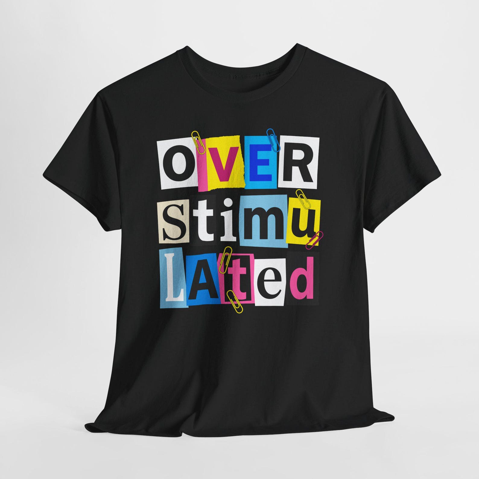 Overstimulated Shirt for Men and Women, Mental Health Awareness T-Shirt, Anxiety Tee, Overstimulated Graphic Shirt L